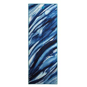 Manduka Yogitoes Skidless Hot Yoga Mat Towel Serene Blue Turquoise Studio Beach